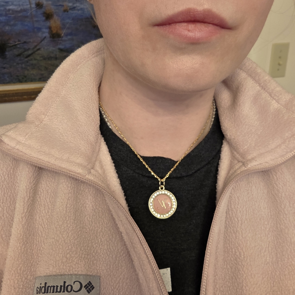 One of a kind, upcycled Louis Vuitton pendant zipper pull Pendant Necklace - Picture 11 of 11